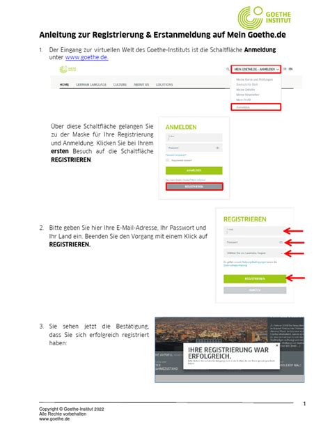 mein goethe de result|REGISTRIERUNG UND ERSTANMELDUNG AUF MEIN .